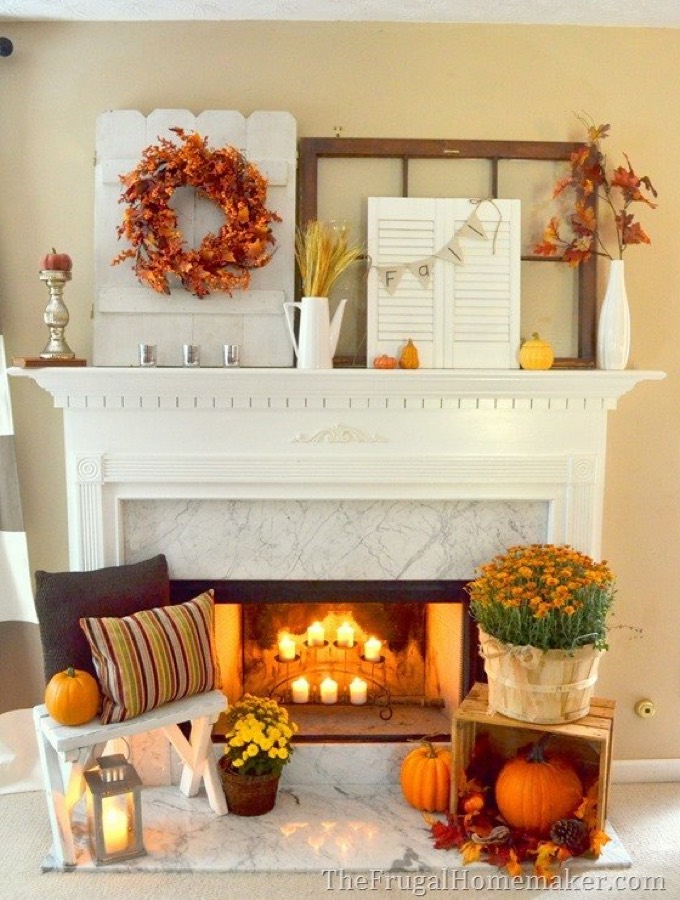 How to Decorate a Fall Mantel: 19 Beautiful Ideas
